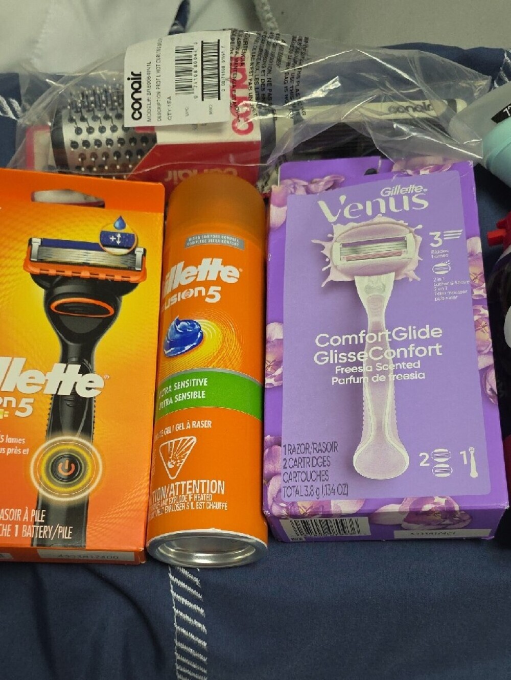 Gillette and Conair Home Party Grooming Bundle - Orange, Purple, Blue (Lot Of 7) - Picture 2 of 11